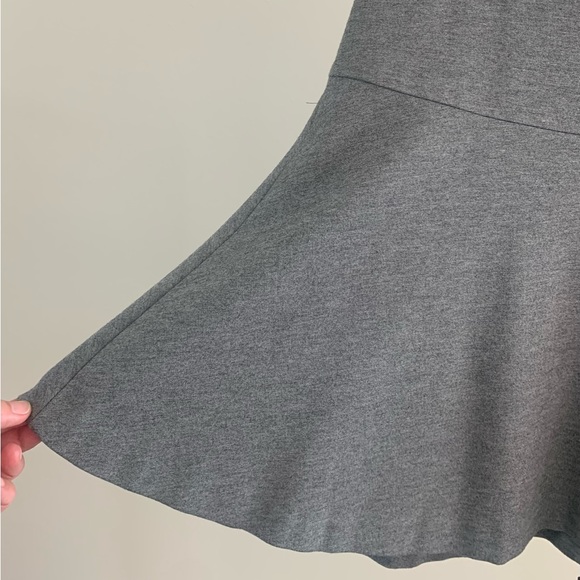 Banana Republic Gray Fit & Flare Ponte Skirt - Picture 6 of 11
